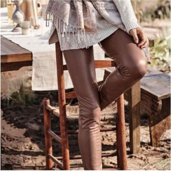 J. Jill Faux Leather Sim Leg Pants Trousers size XL - Picture 2 of 10